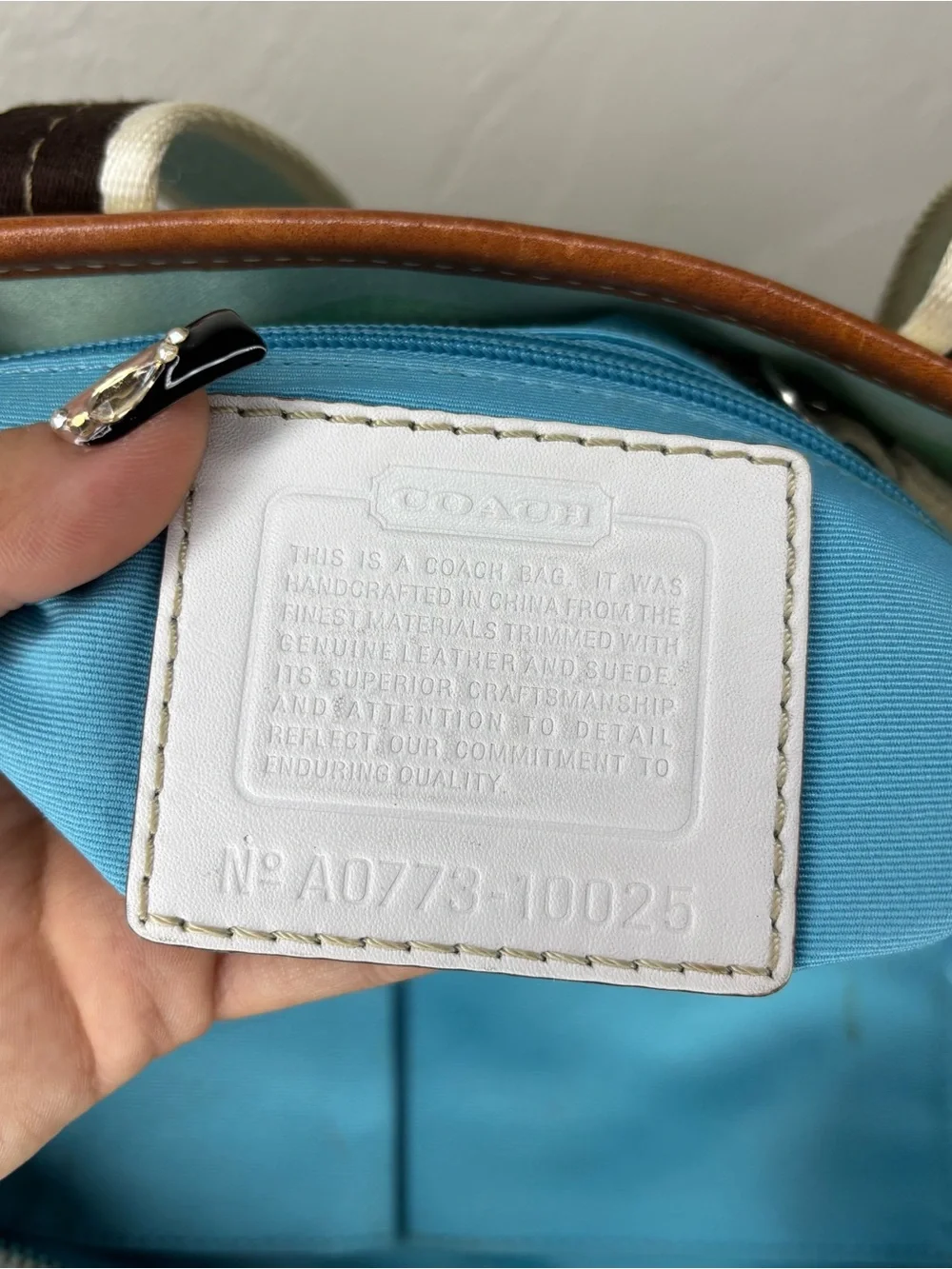 2007  colorful stripe small Coach Tote handbag (PROJECT BAG)